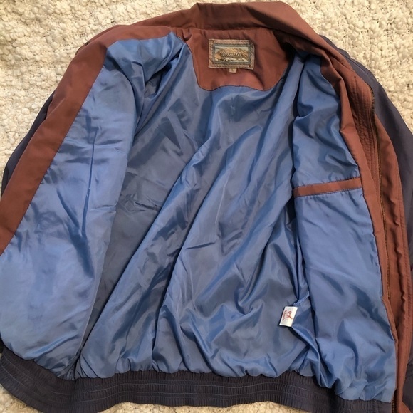 Vintage Purple & Pink Zip Up Bomber Jacket Large - Picture 6 of 7